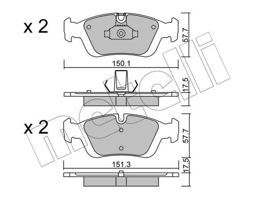 Klocki hamulcowe METELLI 22-0312-0