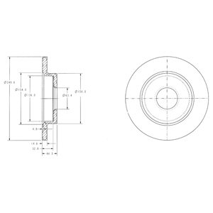 Tarcza hamulcowa DELPHI BG3673