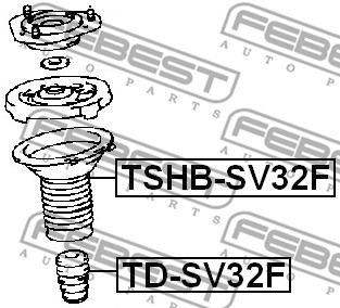 Osłona  miecha powietrznego FEBEST TSHB-SV32F