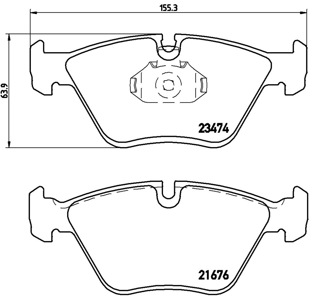 Klocki hamulcowe BREMBO P 06 042