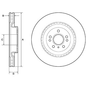 Tarcza hamulcowa DELPHI BG9175C