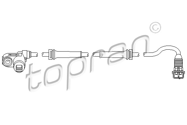 Czujnik ABS TOPRAN 721 617