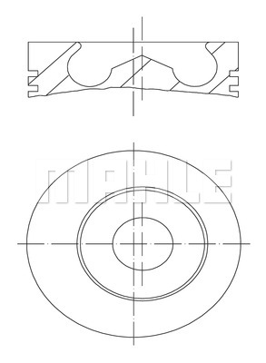 Tłok MAHLE 100 01 00