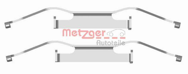 Zestaw akcesoriów montażowych  klocków hamulcowych METZGER 109-1680