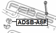 Guma stabilizatora FEBEST ADSB-A8F