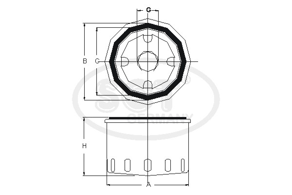 Filtr oleju SCT GERMANY SM 142/1