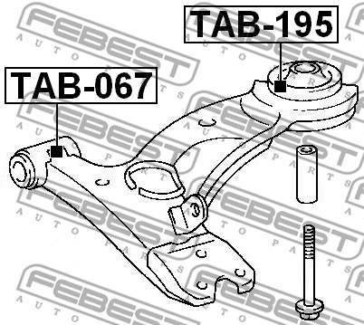 Tuleja wahacza FEBEST TAB-195