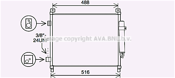 Skraplacz klimatyzacji AVA QUALITY COOLING DN5436D