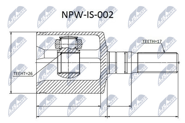 Przegub NTY NPW-IS-002