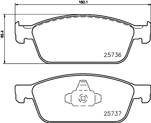 Klocki hamulcowe HELLA 8DB 355 020-831