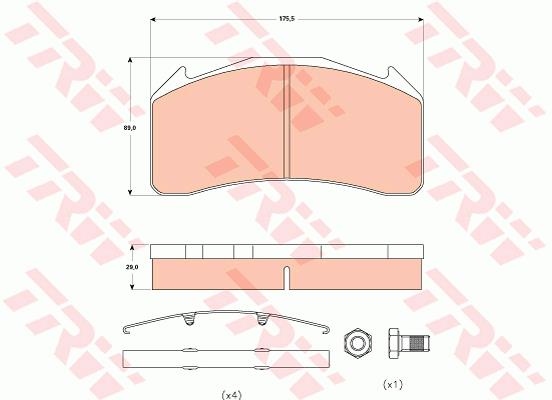 Klocki hamulcowe TRW GDB5088