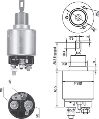 Elektromagnes rozrusznika MAGNETI MARELLI 940113050271