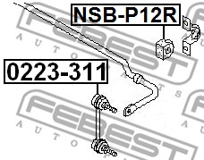Łącznik stabilizatora FEBEST 0223-311