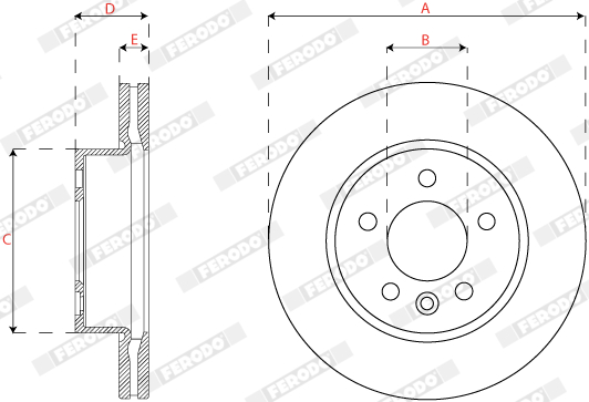 Tarcza hamulcowa FERODO FCR382A