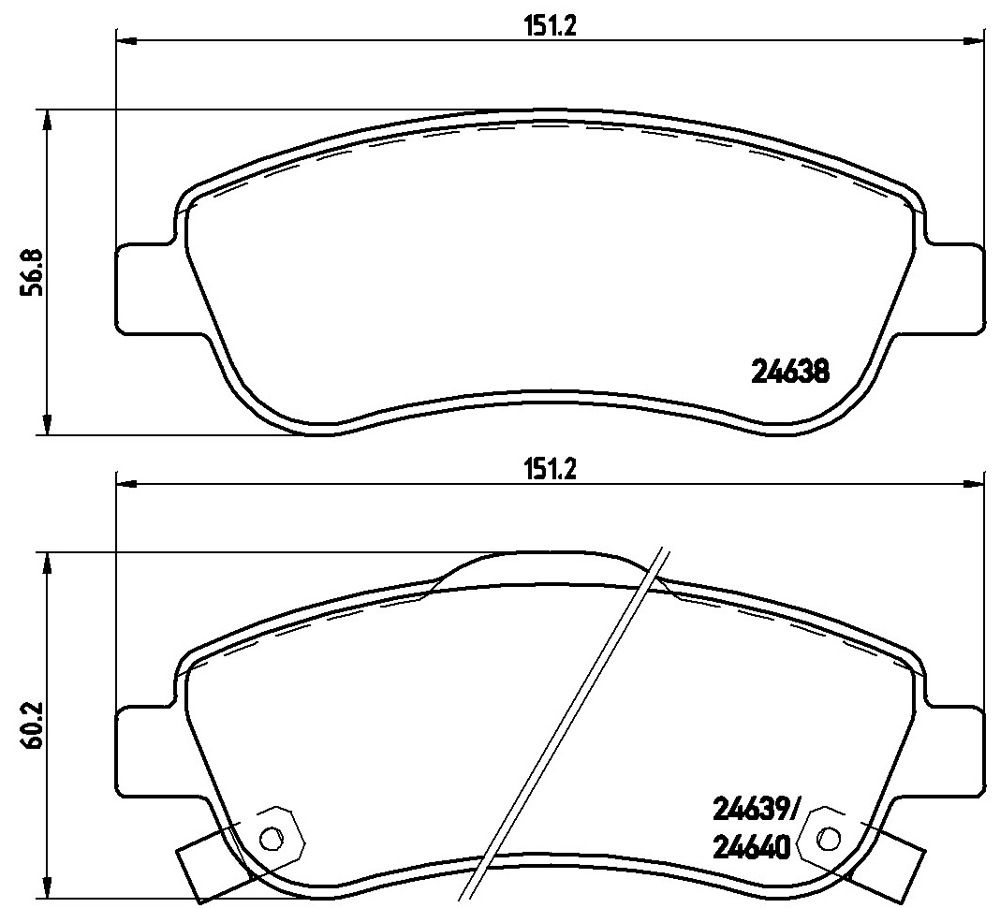 Klocki hamulcowe BREMBO P 28 045X