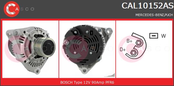 Alternator CASCO CAL10152AS