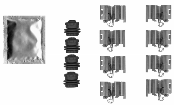 Zestaw akcesoriów montażowych  klocków hamulcowych TEXTAR 82549600