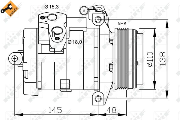 Kompresor klimatyzacji NRF 32432