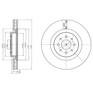 Tarcza hamulcowa DELPHI BG4308