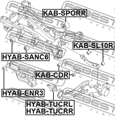 Tuleja wahacza FEBEST KAB-SL10R