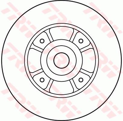 Tarcza hamulcowa TRW DF2706BS