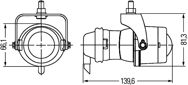 Lampa przeciwmgielna przednia HELLA 1NL 008 090-117