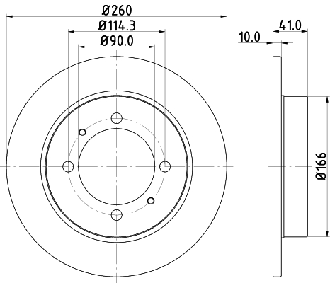 Tarcza hamulcowa HELLA 8DD 355 105-471