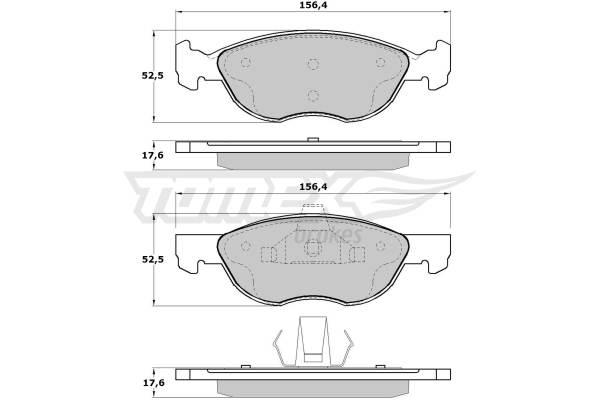 Klocki hamulcowe TOMEX BRAKES TX 17-17