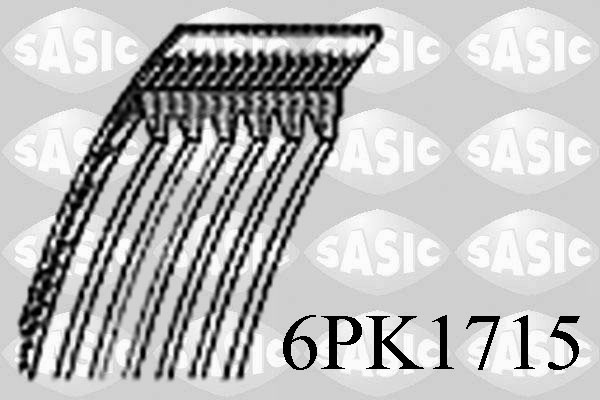 Pasek klinowy wielorowkowy SASIC 6PK1715