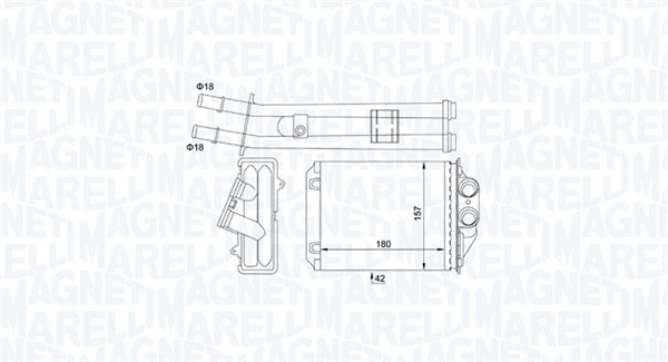 Nagrzewnica MAGNETI MARELLI 350218491000