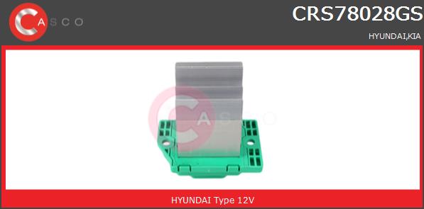Opornik wentylatora CASCO CRS78028GS