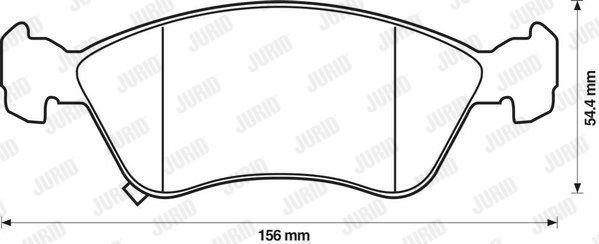 Klocki hamulcowe JURID 572400J