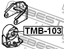 Poduszka silnika FEBEST TMB-103