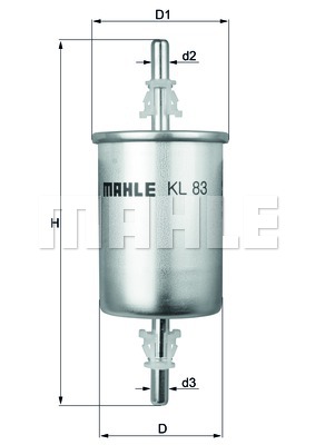Filtr paliwa MAHLE KL 83