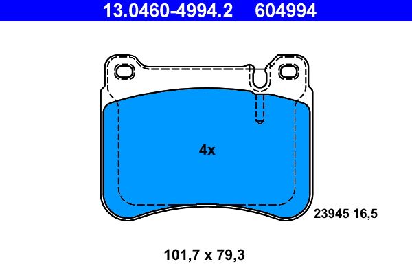 Klocki hamulcowe ATE 13.0460-4994.2