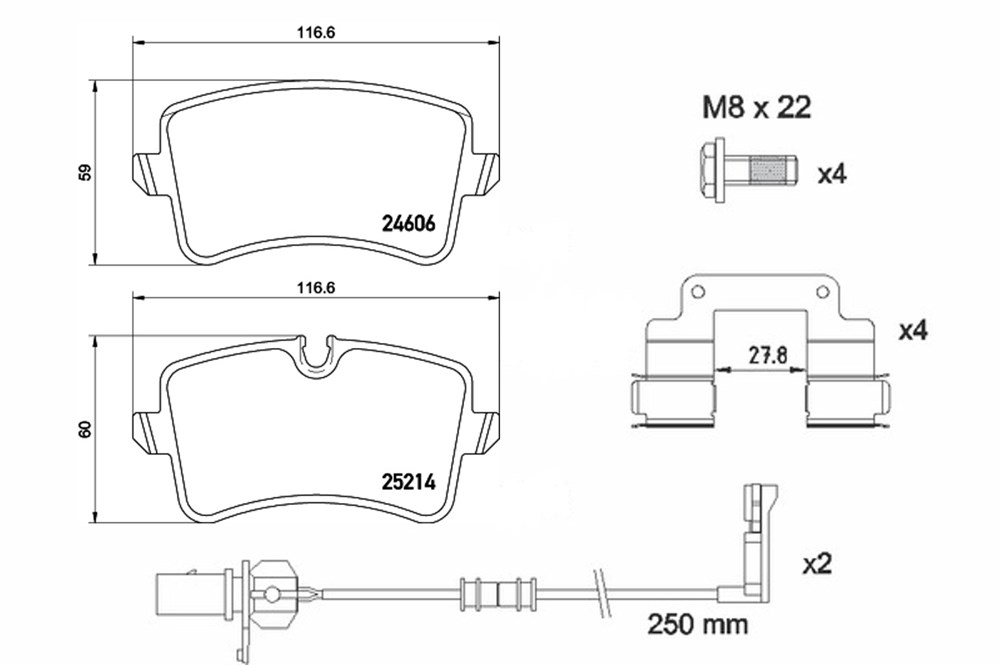 Klocki hamulcowe BREMBO P 85 157