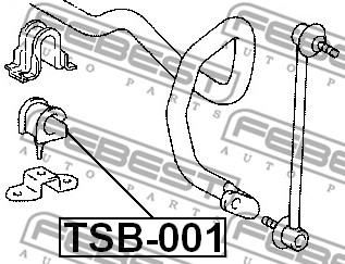 Guma stabilizatora FEBEST TSB-001