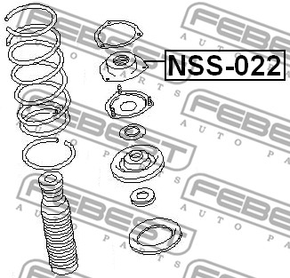 Poduszka amortyzatora FEBEST NSS-022