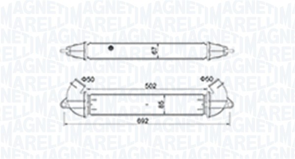 Chłodnica powietrza intercooler MAGNETI MARELLI 351319204610