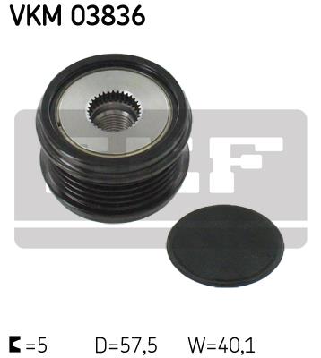 Sprzęgło alternatora SKF VKM 03836