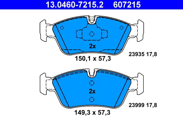 Klocki hamulcowe ATE 13.0460-7215.2