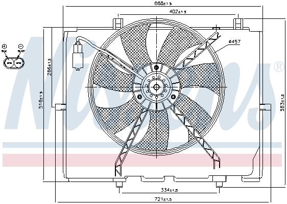 Wentylator NISSENS 85654