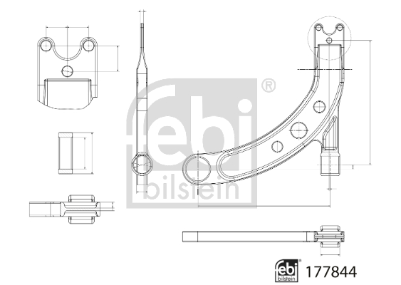 Wahacz zawieszenia koła FEBI BILSTEIN 177844
