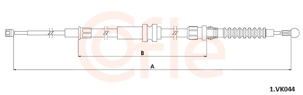 Cięgło, hamulec postojowy COFLE 92.1.VK044