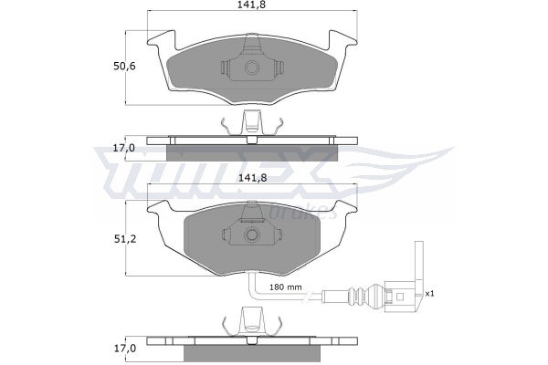 Klocki hamulcowe TOMEX BRAKES TX 14-78