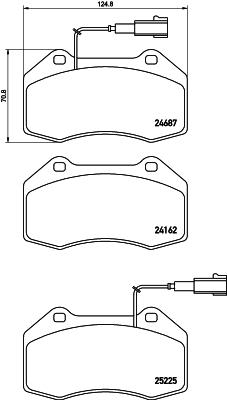 Klocki hamulcowe BREMBO P 23 162