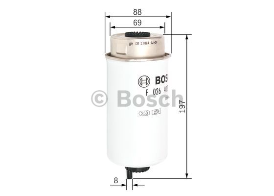 Filtr paliwa BOSCH F 026 402 122