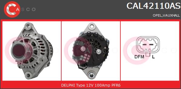 Alternator CASCO CAL42110AS