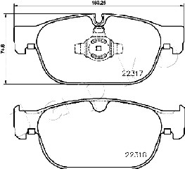 Klocki hamulcowe JAPKO 500333