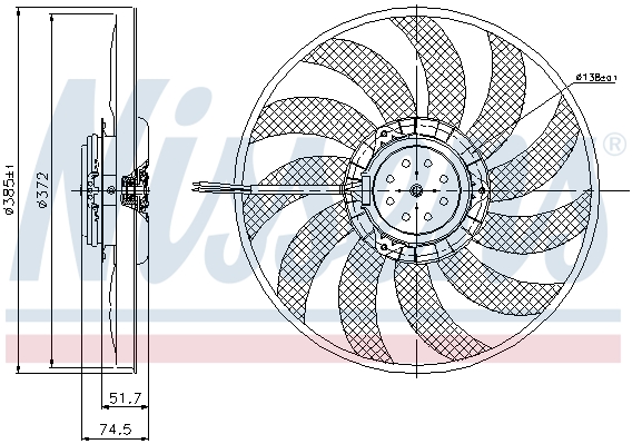 Wentylator NISSENS 85638